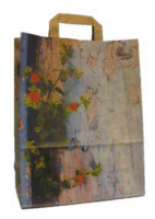 Papiertragetasche "Vintage" 26+12x35 cm Papiertragetasche "Vintage" 26+12x35 cm