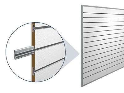 Einschubprofil für Lamellenwand 120 cm Alu