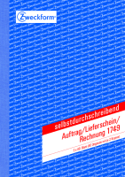 Auftrag/Lieferschein/Rechnung Block 1749 (3x40Blat Auftrag/Lieferschein/Rechnung Block 1749 (3x40Blat