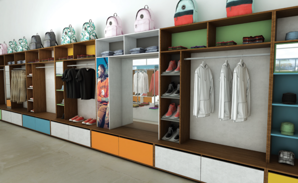 Pro Vendo Wandgarderobe | Ladendekoration.de - alles für die