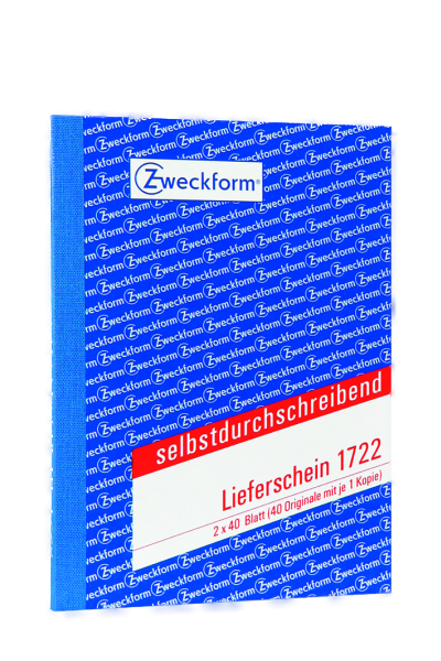 Zweckform-Formular Lieferschein 1722 2x40Blatt