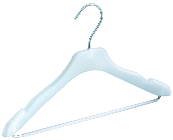 20x Transparente Kleiderbügel Für Blusen & Shirts – 38 Cm Spannweite, Kunststoff, Glasklar