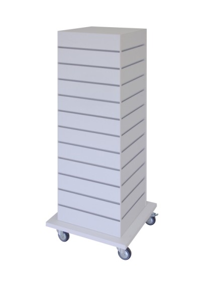 Säule auf Sockelplatte rollbar