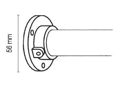 Wandhalter für Ø25mm