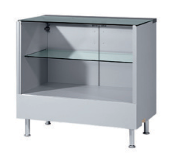 QBUS Vitrinencounter, L100 cm T 60 cm H 93 cm