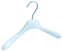 Babyjackenbügel, 28cm, transparent gefrostet Babyjackenbügel, 28cm, transparent gefrostet