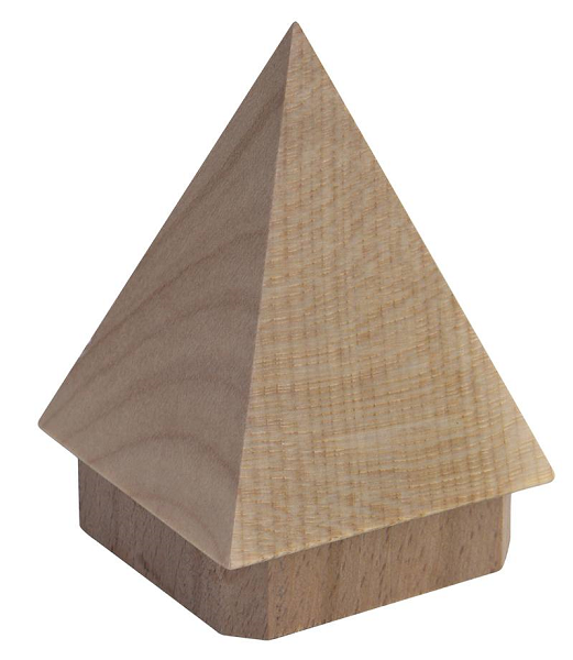 Dekor-Rohrabschluss Pyramide 60x60 mm